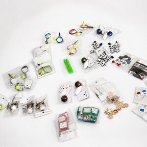 Earrings | Tennis Earrings| Makeup Earrings| Bowling Earrings